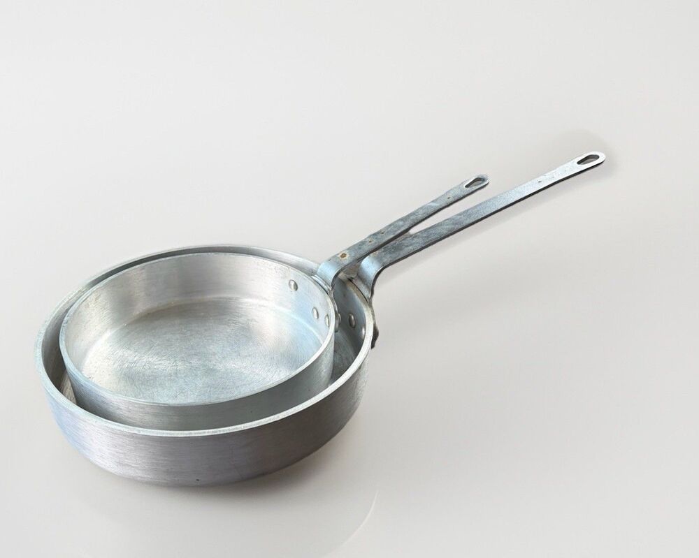 Vollrath Wear-Ever Professional Sauté Pan Set Heavy Duty Aluminum 4070 4072 USA